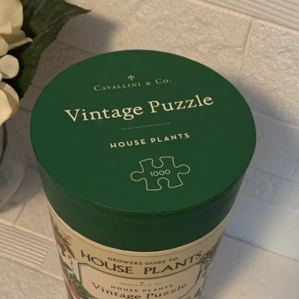 Cavallini &amp; Co. Vintage House Plants Puzzle - Green - Picture 2 of 9